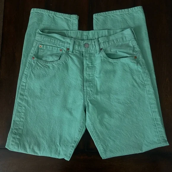 Vintage Levi 501 Green 32 x 34 - Picture 4 of 7